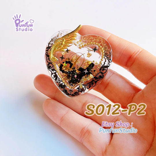 แม่พิมพ์ซิลิโคน SHAKE S012/2 หัวใจหนา A แบบกลวง