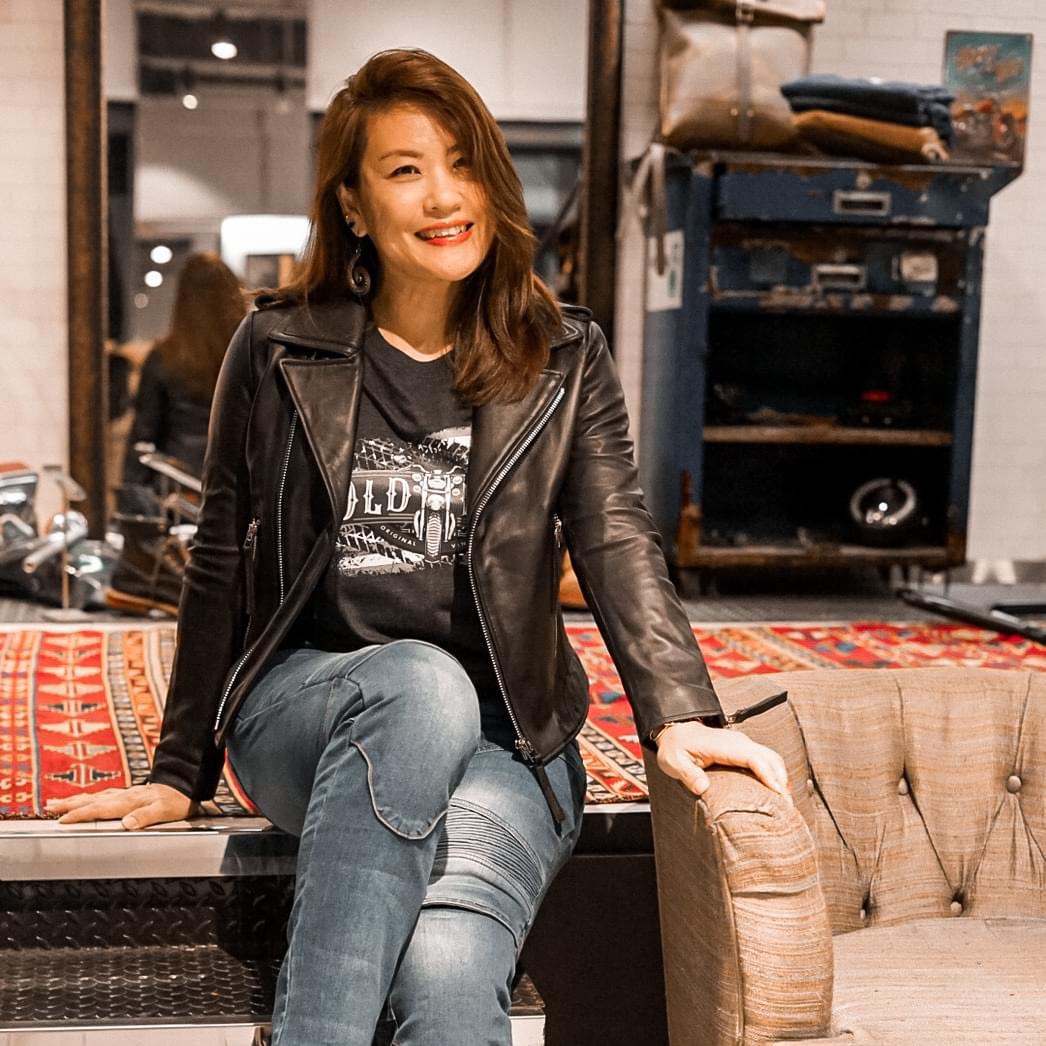 เสิ้อหนังแท้ Vintage Bikie (สีดำ) (กรุณาสอบถามไซส์ก่อนสั่งซื้อ)