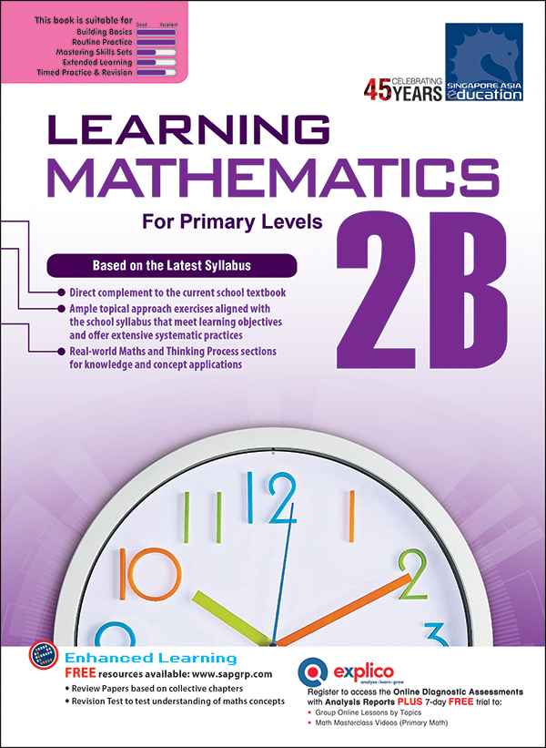 แบบฝึกหัดคณิตศาสตร์ LEARNING MATHEMATICS For Primary Levels 2B