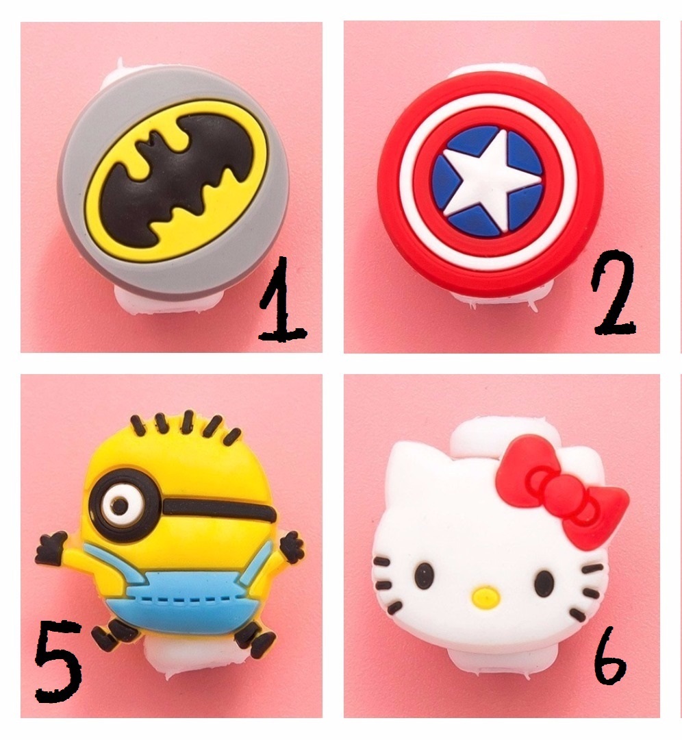 ตัวล็อคถนอมสายชาร์จลายการ์ตูน