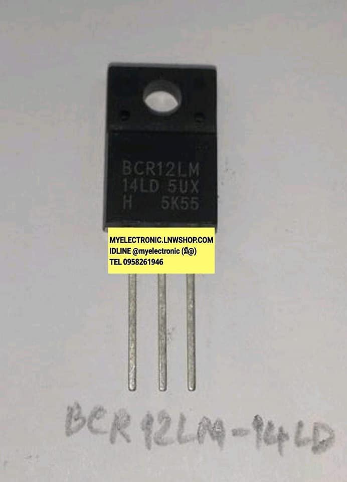 BCR12LM-14LDไตรแอคTRAICตัวถังTO-220Fหลังสีดำราคา