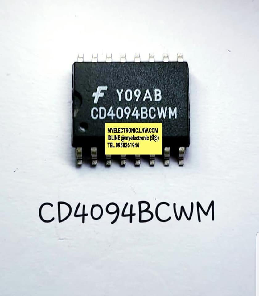 ICCD4094BCMWยี่ห้อFACHILDตัวถังSMD16ขากว้างราคาตัวละ