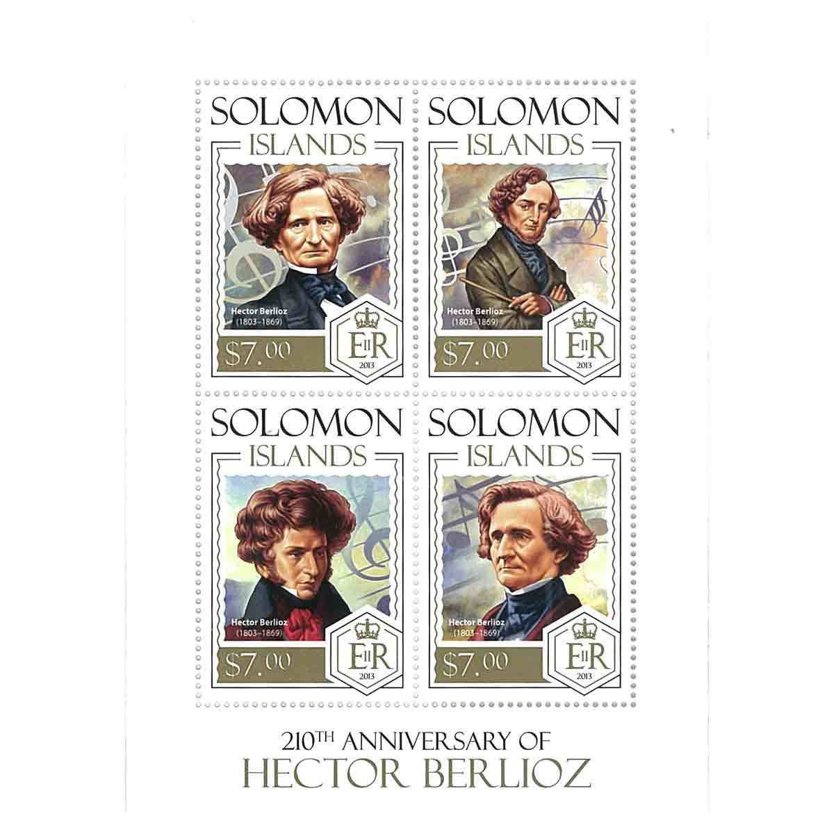 Solomon Islands Stamp, 2013 20th Anniversary of Hector Berlioz