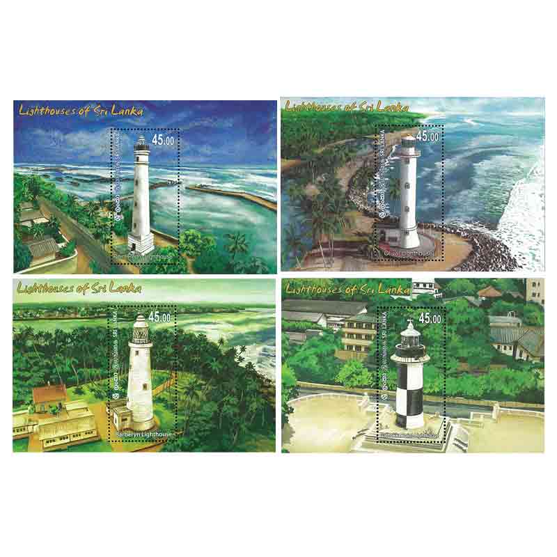 Sri Lanka Stamp, 2019 Lighthouse of Sri Lanka S/S (set of 4)