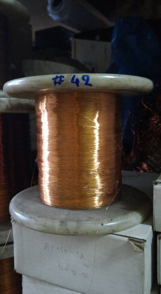 ลวดทองแดงเบอร์42SWG S.W.G แบ่งขายเป็นเมตร ลวดทองแดงอาบน้ำยาเบอรฺ์42AWG ลวดทองแดงแบ่งขายเป็นเมตร