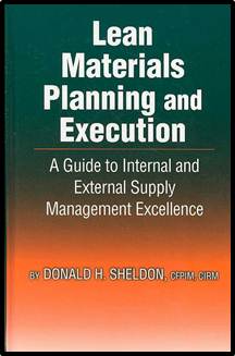 Lean Materials Planning and Execution ISBN 9781932159653