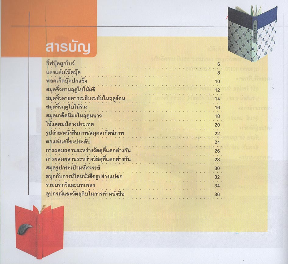 งานประดิษฐ์และสร้างสรรค์ สมุดจิ๋ว