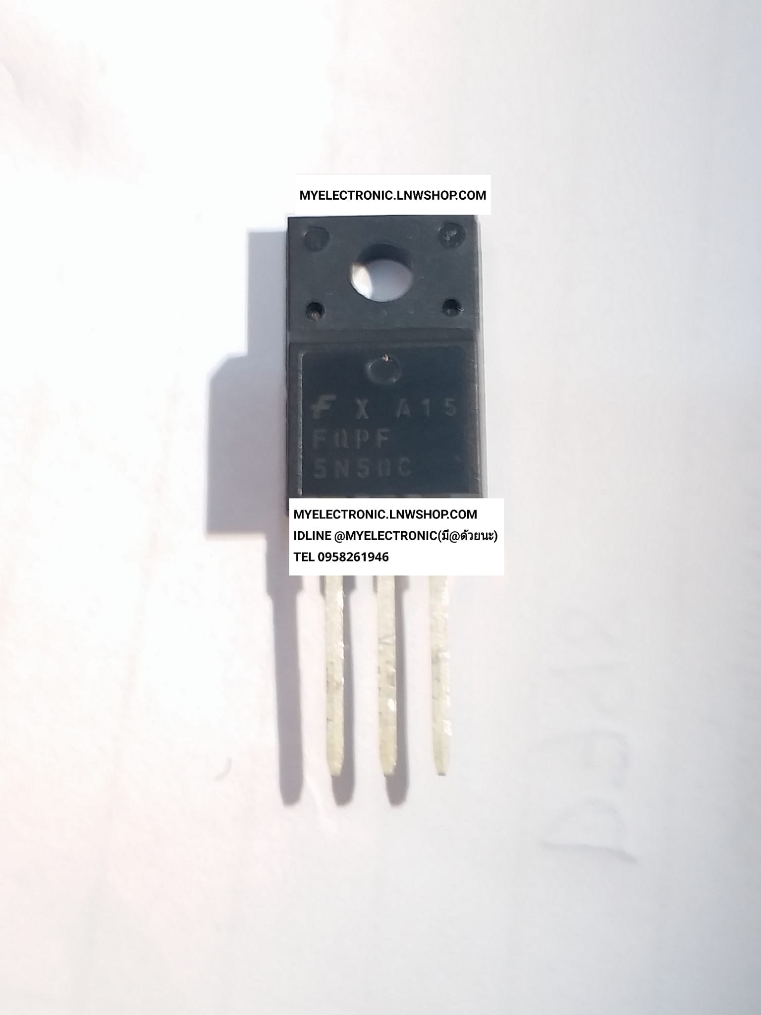 ขาย FQPF5N50C ตัวถัง TO-220F มอสเฟต.MOSFET มอสเฟส ยี่ห้อ FAIRCHILD แฟรนไชส์ FQPF5N50 C ราคา ตัวละ . . . . หน่วย บาท