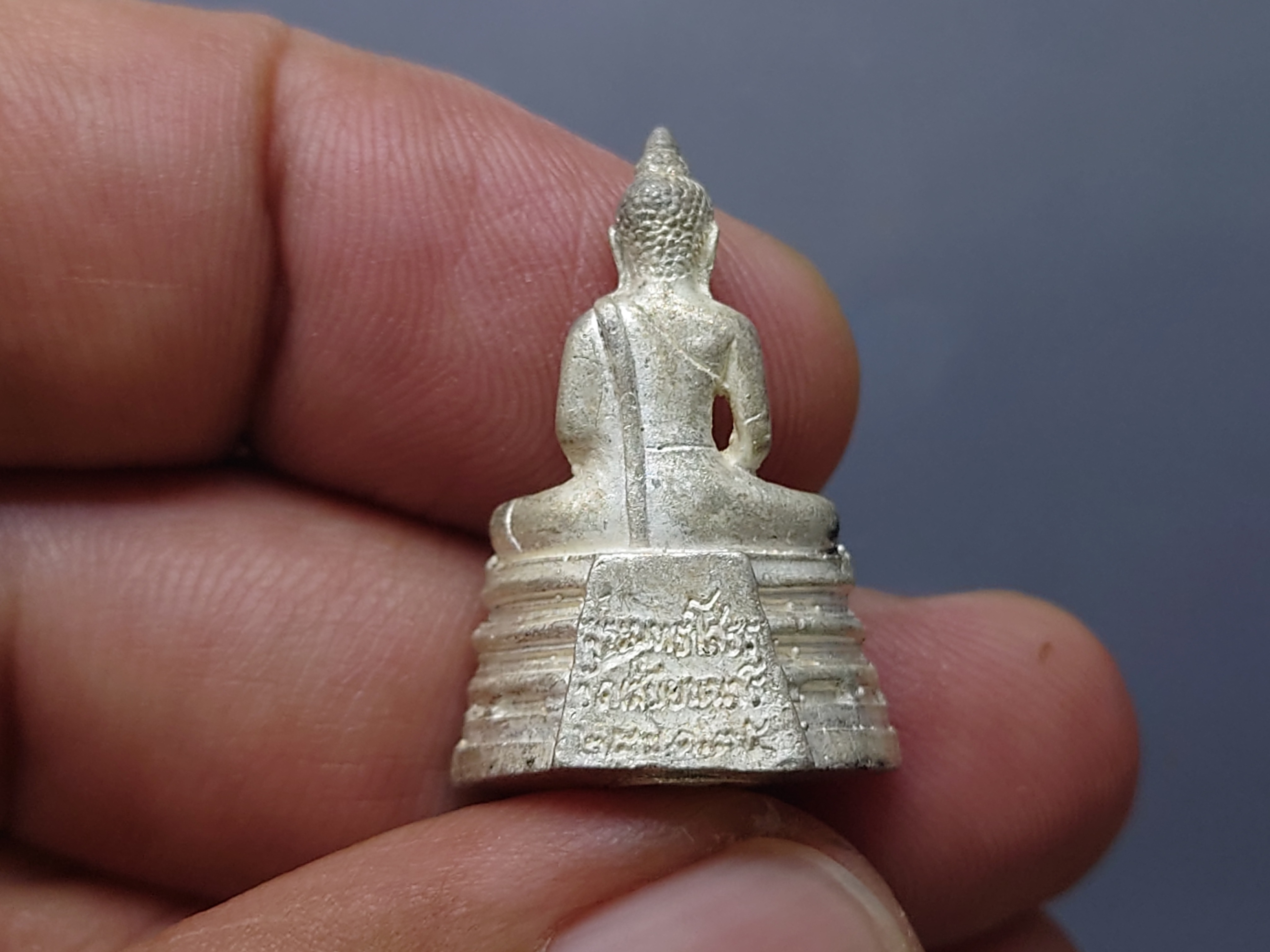 พระกริ่งพุทธโสธร เนื้อเงิน งานยกช่อฟ้า-ผูกพัทธสีมา วัดเสมียนนารี ปี2535 พร้อมกล่องเดิม