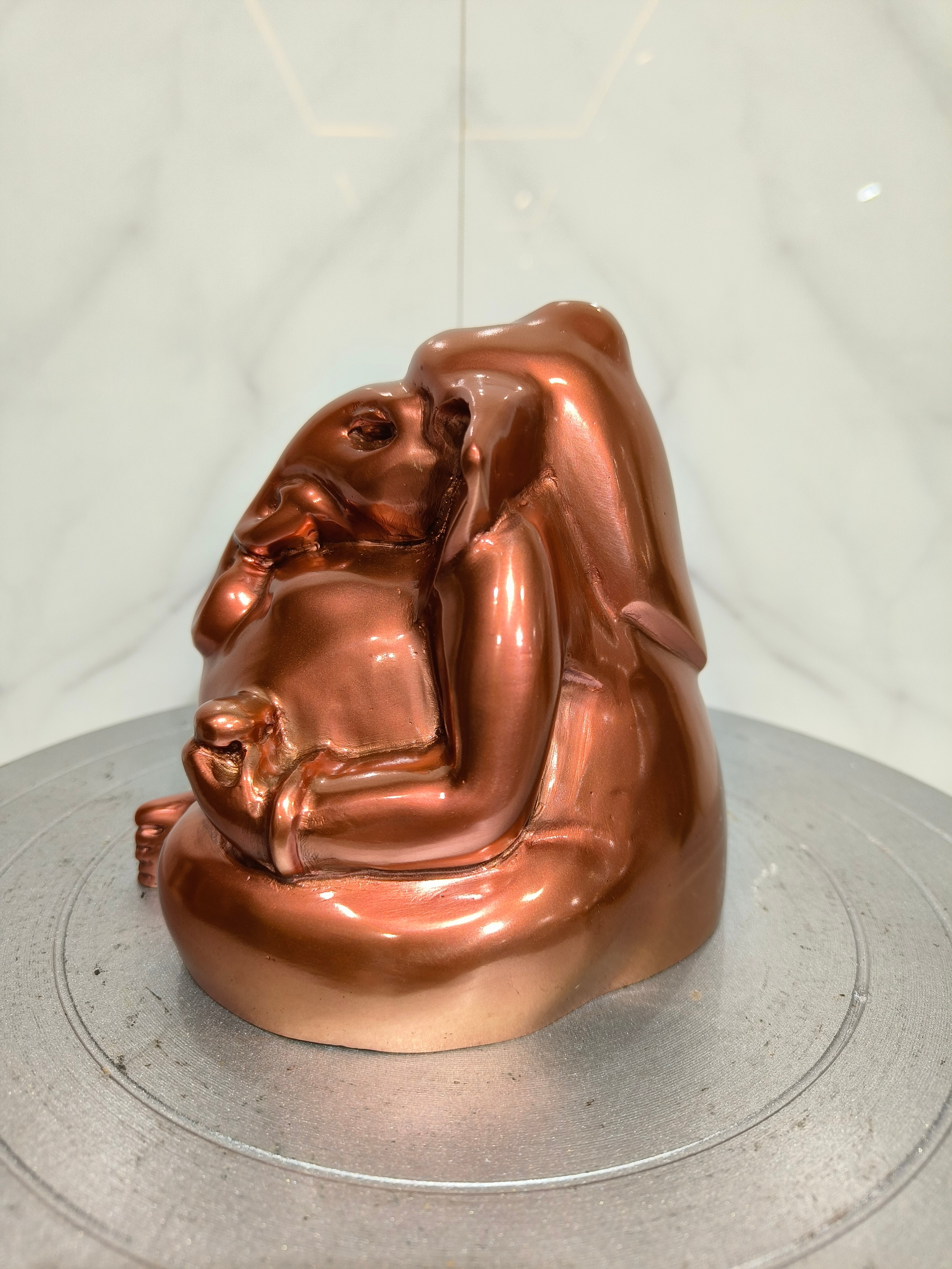 รูปหล่อ พระพิฆเนศ พระพิฆเนศวร ปาง วรมุทรา ปางนั่งประทานพร พิมพ์โบราณ หน้าตัก 5 นิ้ว