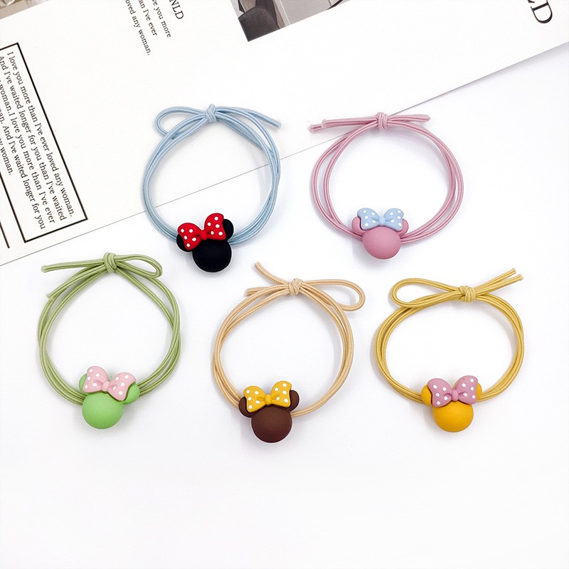 MUISUNGSHOP ยางรัดผมแฟชั่นเกาหลี ลายน่ารักๆ หนังยางคุณภาพ ราคาต่อเส้น