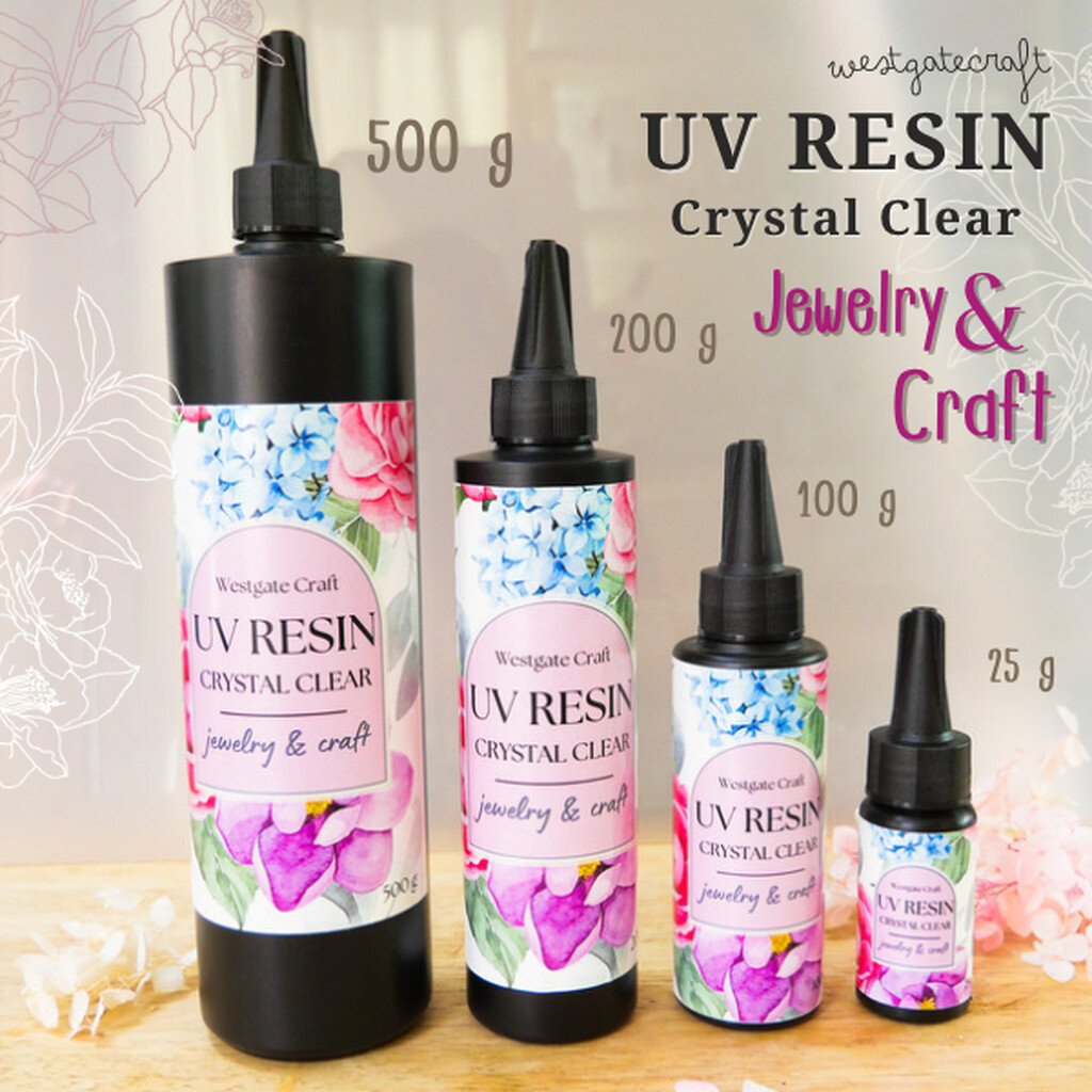 UV Resin Crystal Clear jewelry & Craft 500 กรัม ใสมาก