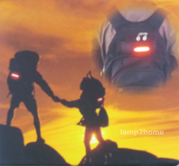 ไฟท้ายจักรยาน ปรับได้ 2 สี 6 จังหวะ ชาร์จ usb