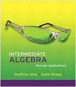 Intermediate Algebra through Applications