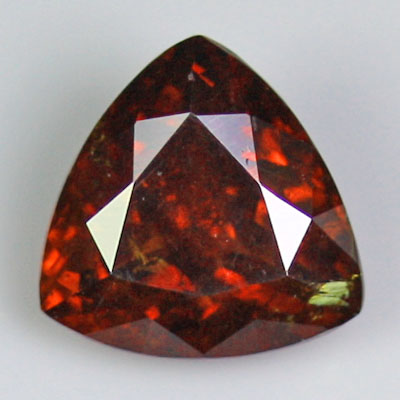 สฟาเลอไรท์ (Sphalerite) 3.38 กะรัต สีส้มแดง ประกายดี หายาก