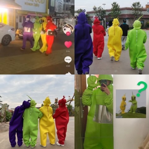 7C17N ชุดลาล่า สีเหลือง จากการ์ตูน เทเลทับบี้ Laa Laa Yellow - Teletubbies