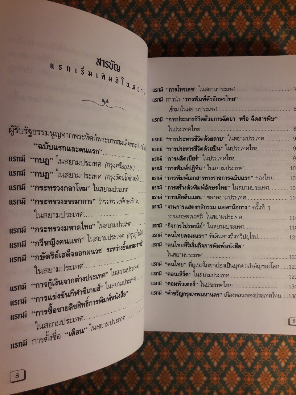 แรกเริ่มเดิมทีในสยาม
