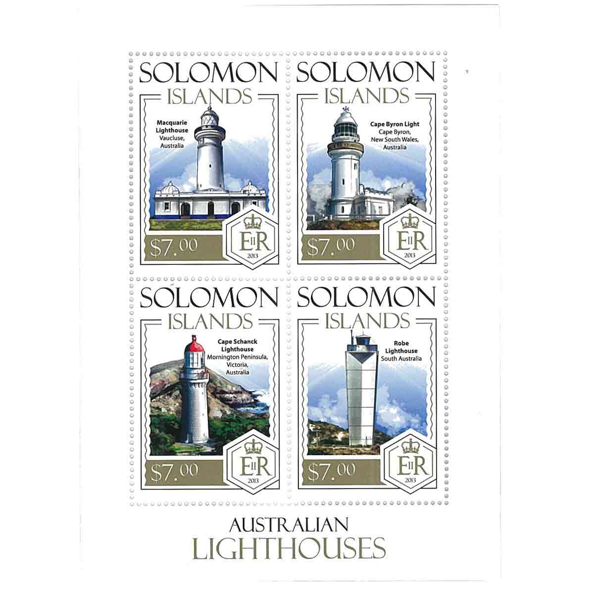 Solomon Islands Stamp, 2013 Australian Lighthouses