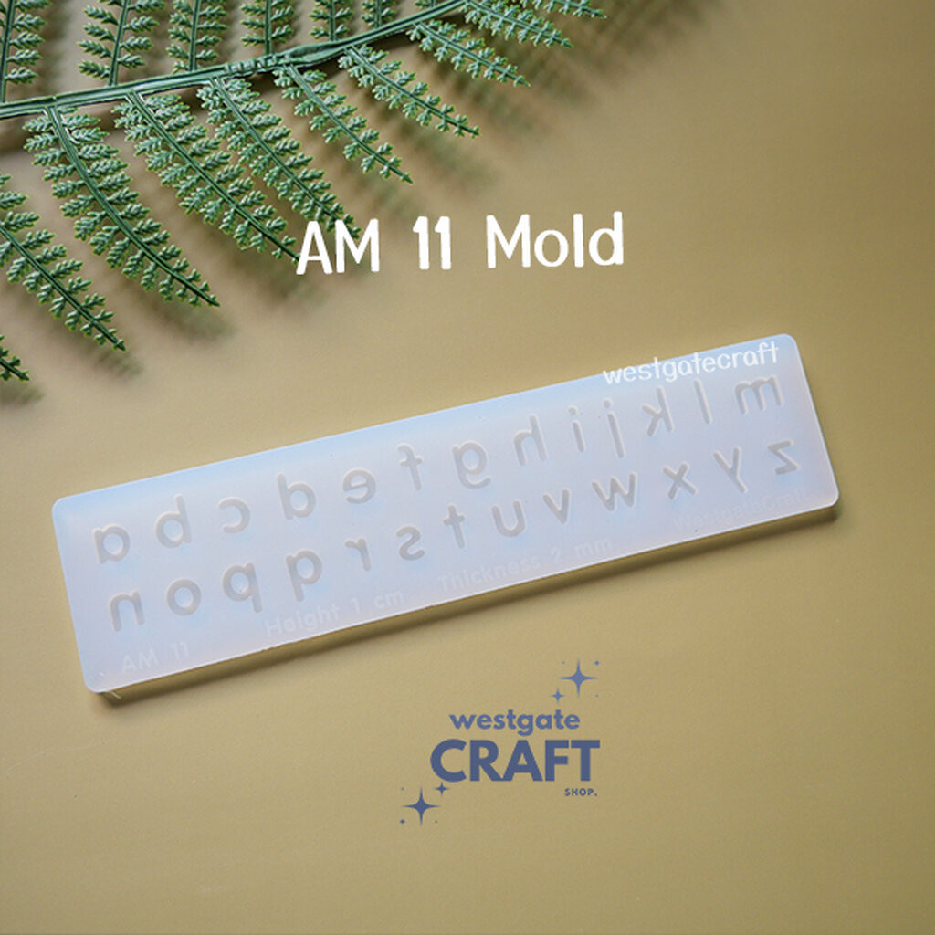 แม่พิมพ์ตัวอักษร AM10-12 Mold / Height 0.7-1 cm