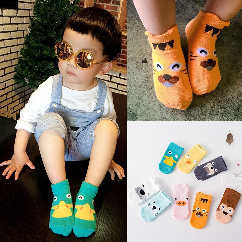 MUISUNGSHOP ถุงเท้าเด็ก KID's SOCK ใส่ได้ตั้งแต่ แรกเกิด ถึง 2 ขวบมีกันลื่น ลายน่ารัก