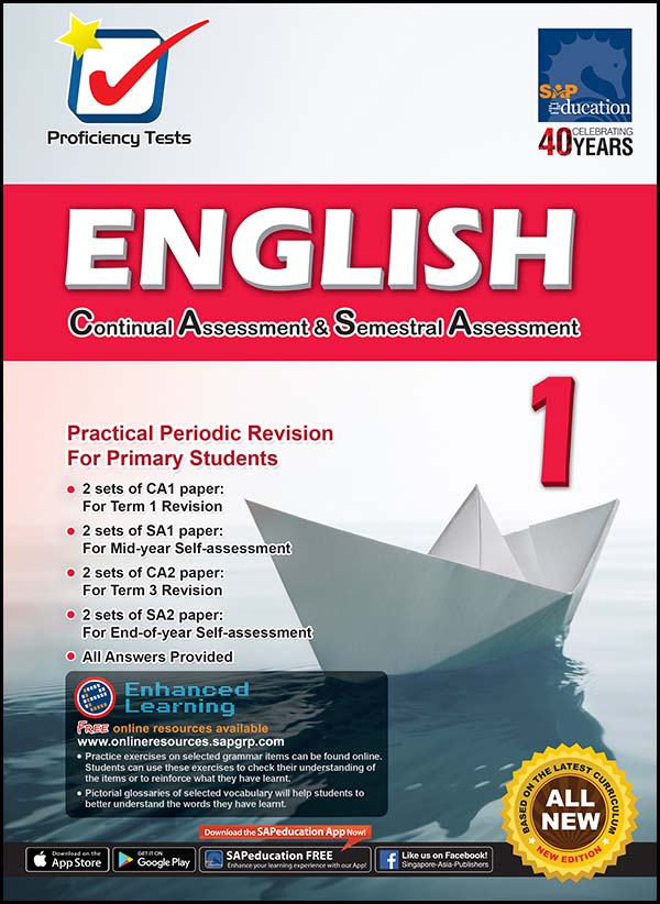 แบบฝึกหัด Learning+ English Proficiency Tests Quarterly Assessments Primary 1