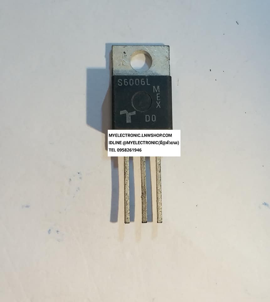 ขาย S6006L เอสซีอาร์ SCR6A600V ตัวถังTO-220 ยี่ห้อTESCO ราคาตัวละบาท