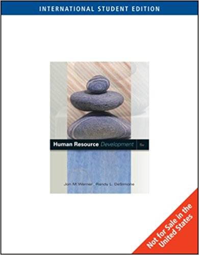 Human Resource Development, International Edition ISBN 9780324579314