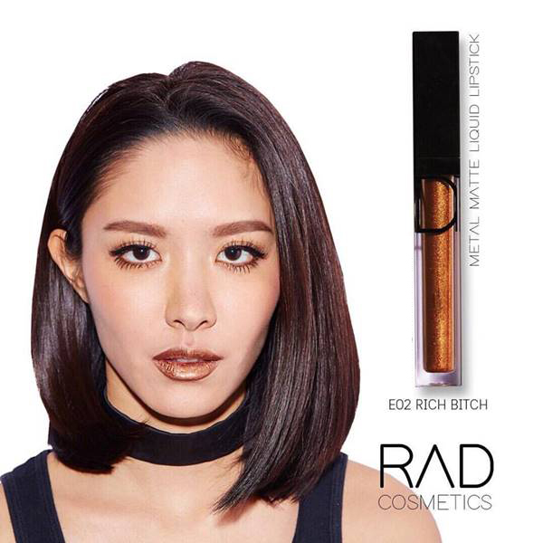 RAD liquid lipstick ทั้งแบบ เมทัลลิค และ แมท ของชาใช้ส่วนผสมเกรดดีที่สุดจาก 1 USA เนื้อลิปดีมาก