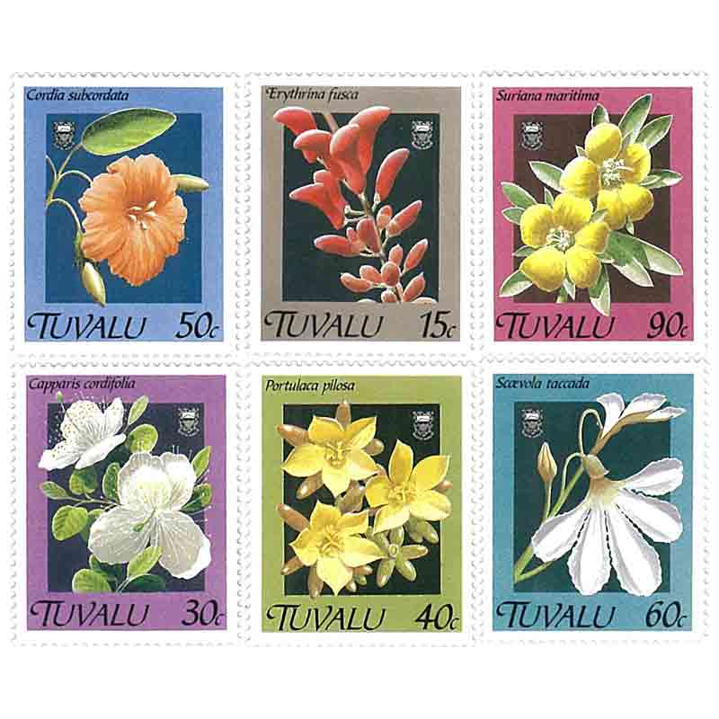 Tuvalu Stamp, Flower, Flora