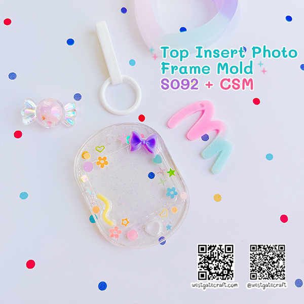 แม่พิมพ์เรซิ่น S092 Top Insert Photo Frame Mold + CSM