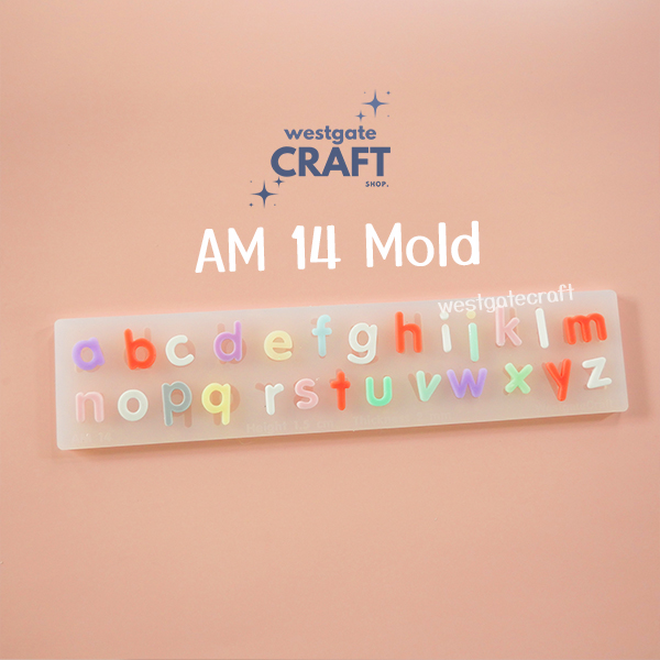 แม่พิมพ์ตัวอักษร AM13-15 Mold / Height 1.1-1.5 cm