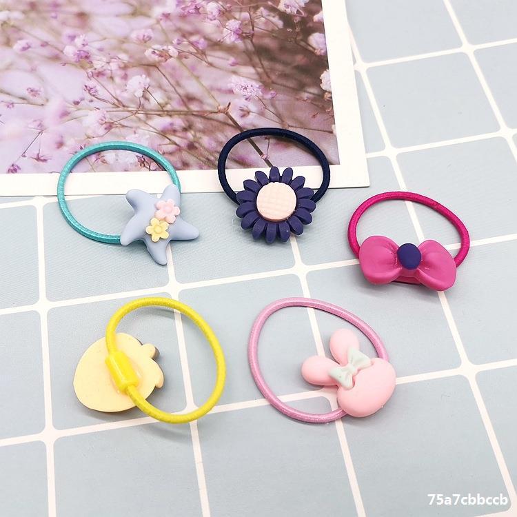 MUISUNGSHOP (10 ชิ้น) ยางรัดผม ยางรัดผมเด็ก สไตล์ญี่ปุ่น เด็กผู้หญิง ยางมัดผม น่ารัก สไตล์เกาหลี ยางรัดผม ยางมัดผมเด็ก