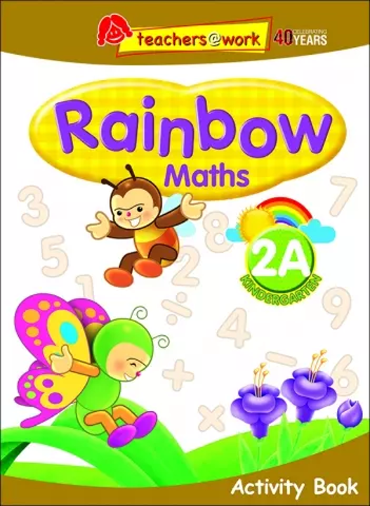 แบบฝึกหัดคณิตศาสตร์ภาษาอังกฤษระดับอนุบาล Rainbow Maths Activity Book K2A