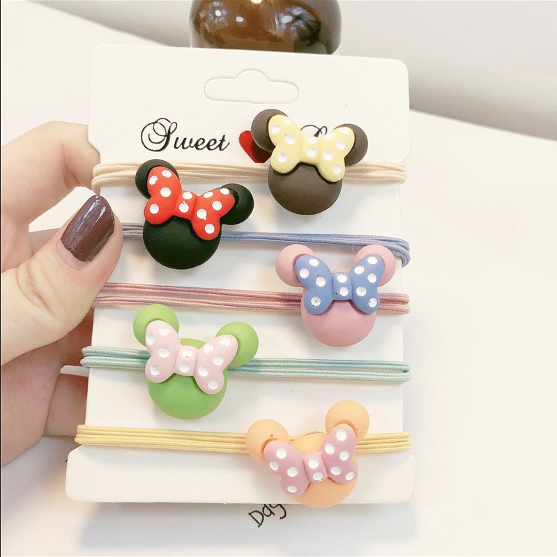 MUISUNGSHOP ยางรัดผมแฟชั่นเกาหลี ลายน่ารักๆ หนังยางคุณภาพ ราคาต่อเส้น