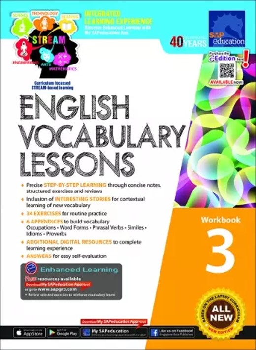 แบบฝึกหัดคำศัพท์ภาษาอังกฤษ ป.3 English Vocabulary Lessons Workbook 3