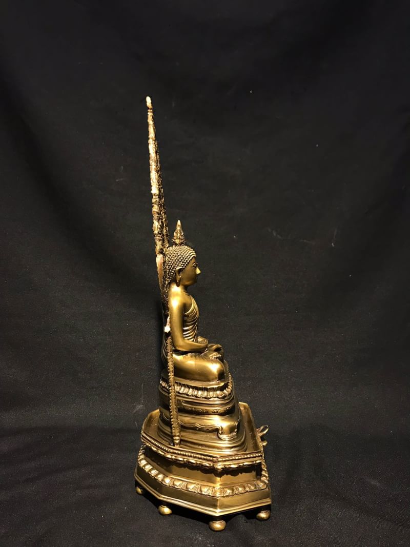 พระพุทธรูป พระนิรันตราย หน้าตัก 5 นิ้ว (สองถอด) สมเด็จพระญาณสังวรสมเด็จพระสังฆราชทรงอธิฐานจิต วัดบวรนิเวศวิหาร วันที่ 11 มกราคม 2536