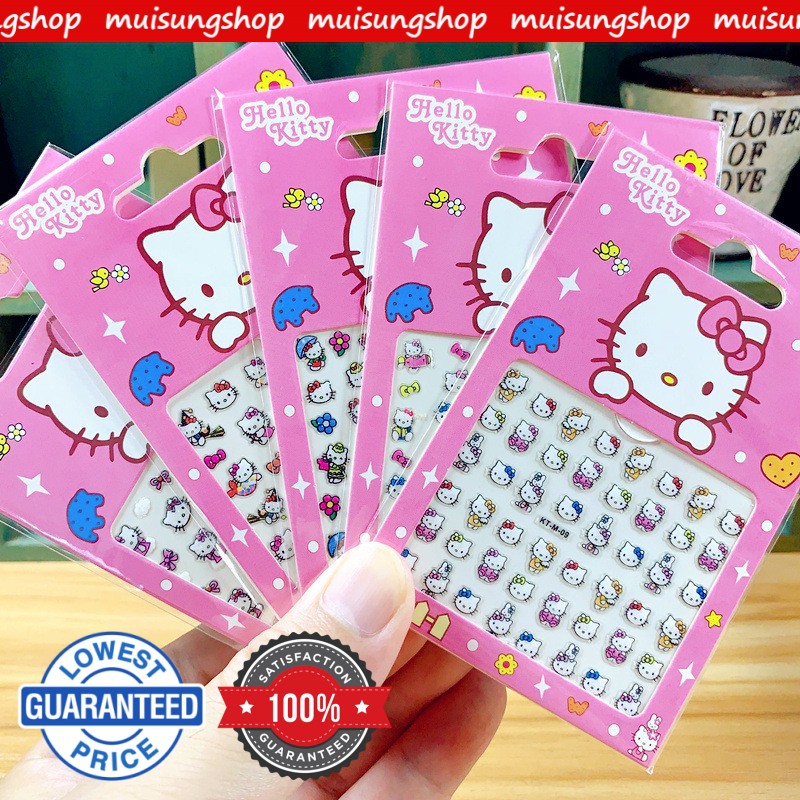 MUISUNGSHOP คละแบบ สติ๊กเกอร์ติดเล็บ ลายการ์ตูน