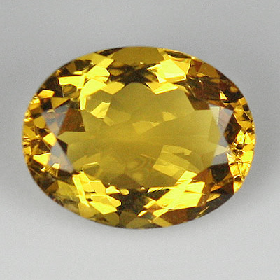 **ขายแล้ว**เบริลสีเหลือง (Yellow Beryl) 2.21 กะรัต สีเหลือง รูปไข่ ไฟดี