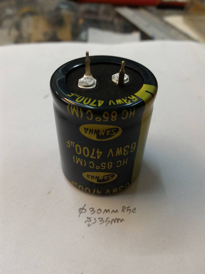 4700UF63VDC85C63WVSANWAขนาดเส้นผ้านศูนย์กลางอ้วน30MMสูง35MM