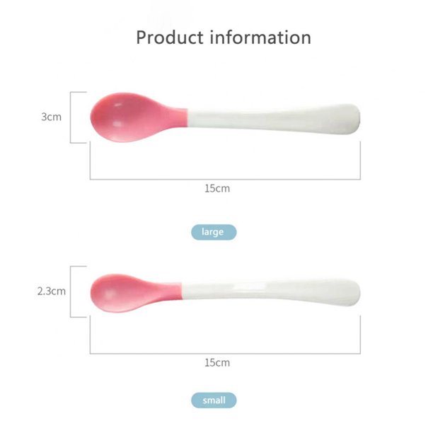 MUISUNGSHOP ช้อนทานอาหารเด็กบอกอุณหภูมิ เปลี่ยนสีตามอุณหภูมิ