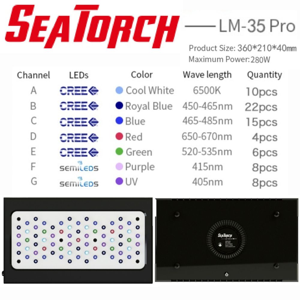 LM-35 Pro. 280 Watt + สลิงแขวนโคม