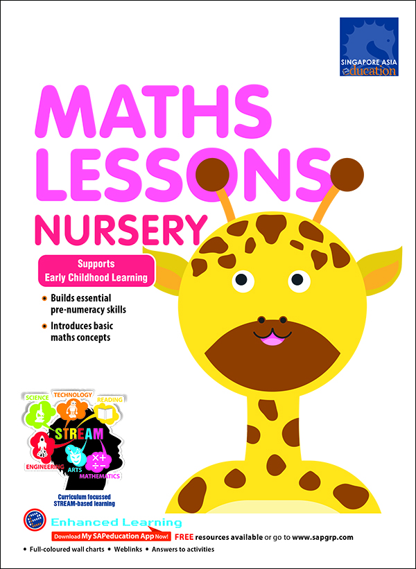 แบบฝึกหัดคณิตศาสตร์ภาษาอังกฤษระดับอนุบาล 1 Maths Lessons Nursery