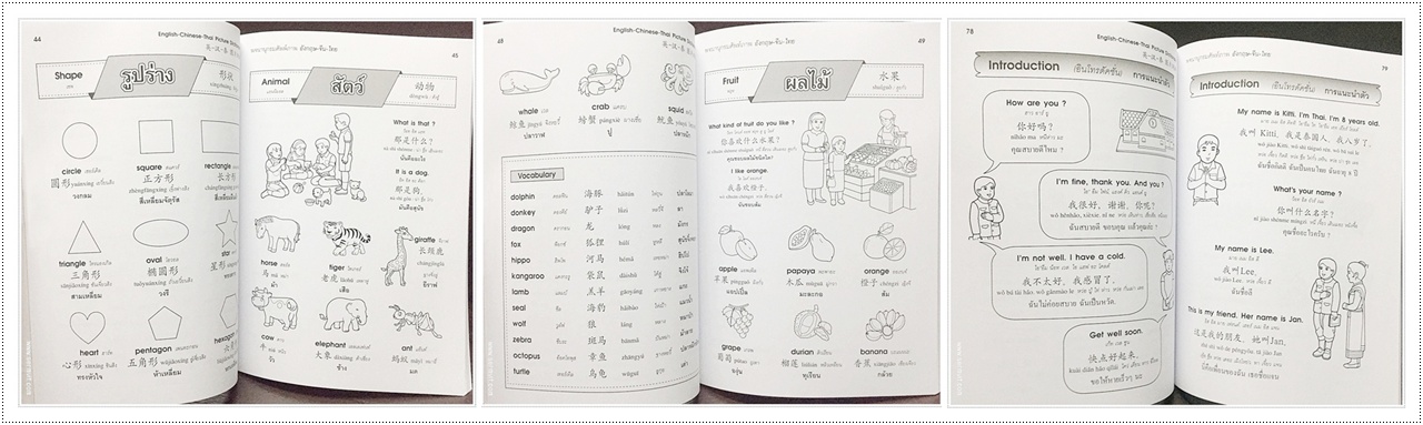 เรียนอังกฤษ-จีน-ไทย เบื้องต้น