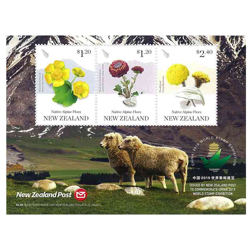 New Zealand Stamp, 2019 Native Alpine Flora - China
