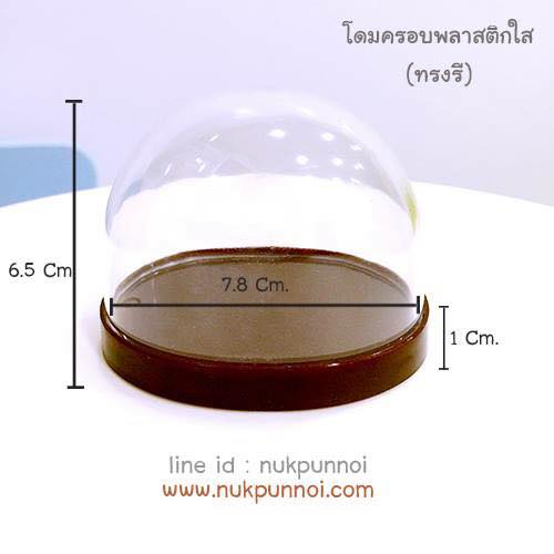โดมครอบ พลาสติกใส ทรงกระบอก-ทรงรี ** สินค้าอาจมีริ้วรอยบนฝาครอบบางจุดนะคะ สำเนา