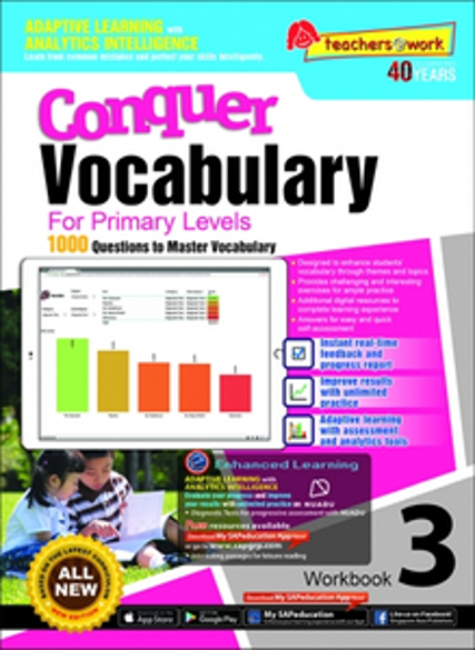 แบบฝึกหัดคำศัพท์ภาษาอังกฤษ ป. 3 Conquer Vocabulary For Primary Levels Workbook 3