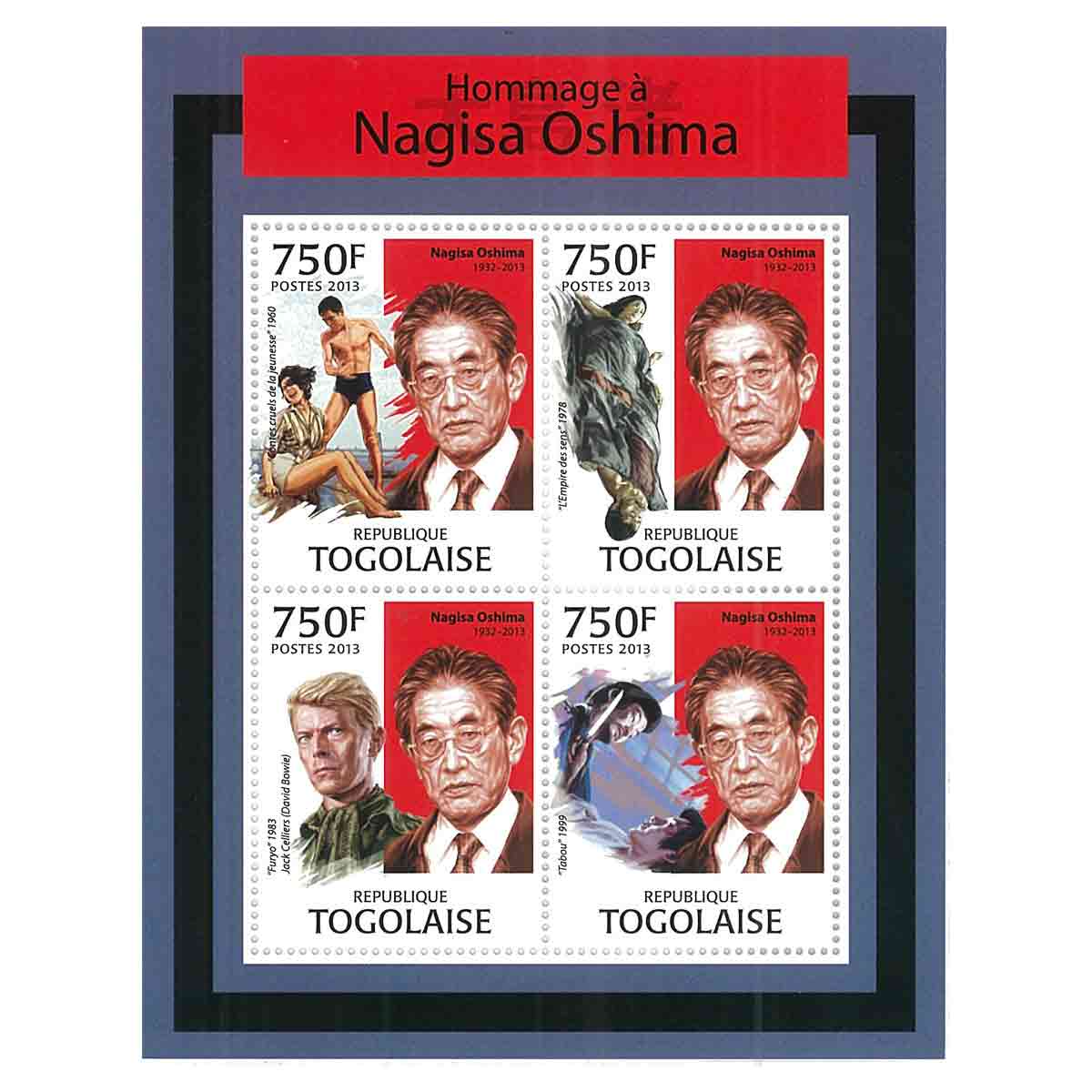Togo Stamp, 2013 Tribute To Nagisa Oshima, Japanese Director, Famous People
