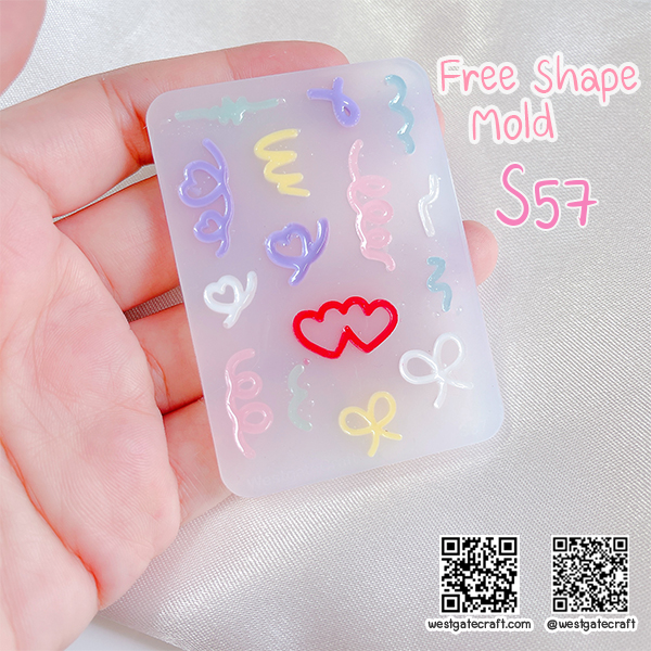แม่พิมพ์ซิลิโคน S57 Free Shape Mold