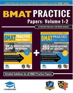 BMAT PRACTICE PAPERS VOLUME 1&2: DETAILE