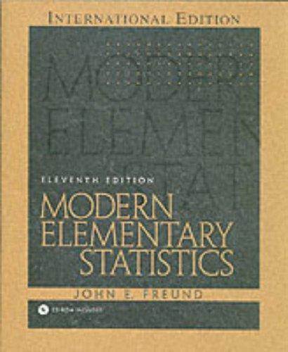 Modern Elementary Statistics : International Edition ISBN 9780131228139